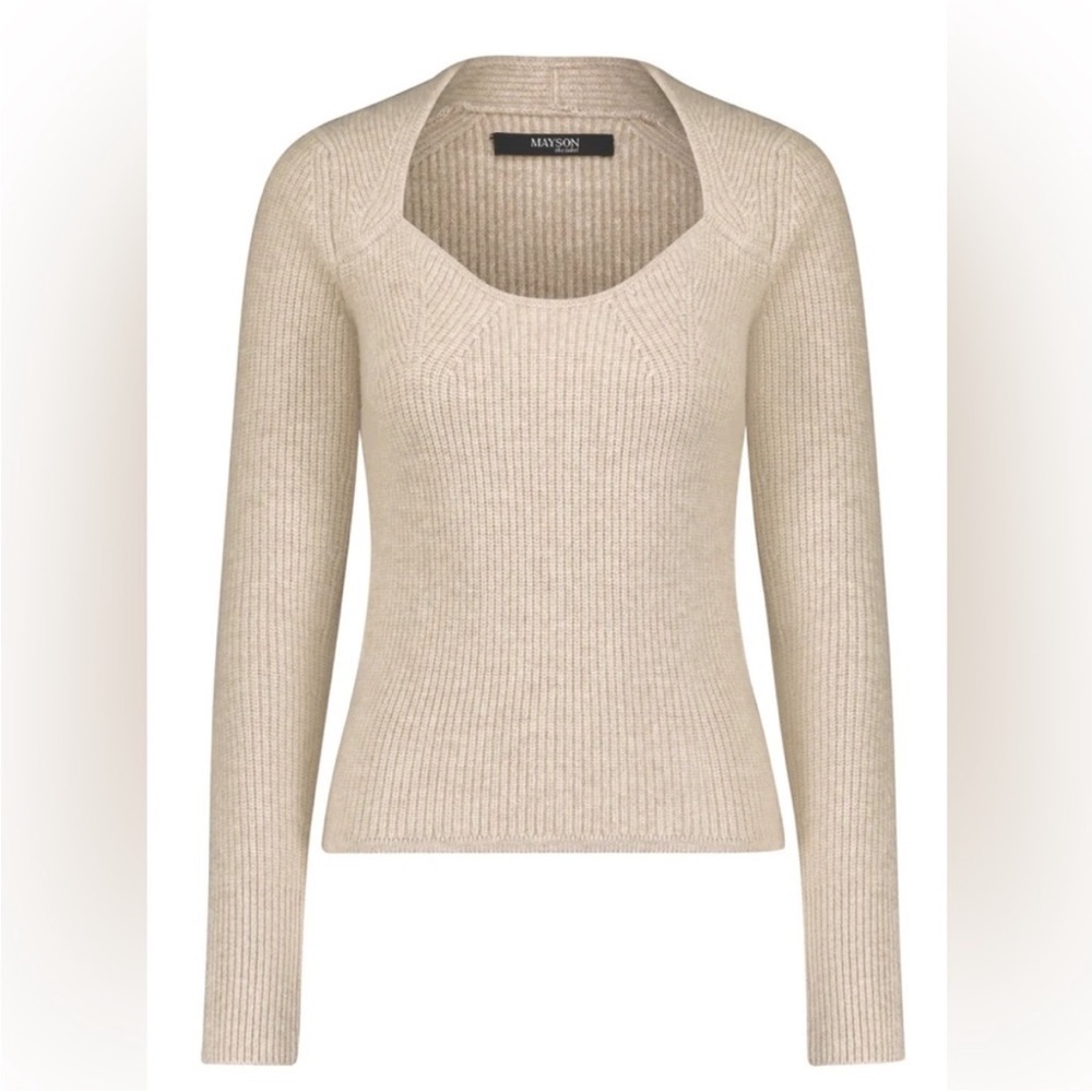 Mayson the Label // Cashmere Blend Sweetheart Neck Sweater